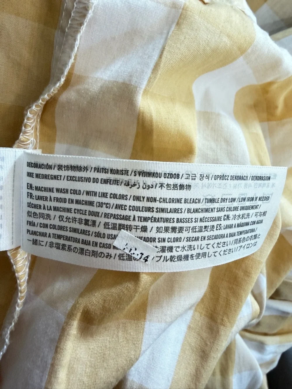 Abercrombie & Fitch Yellow Gingham Ruffle Strap Maxi Dress